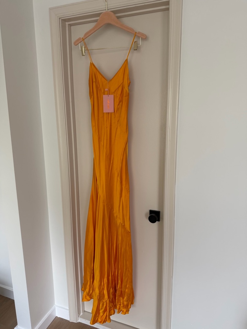 Cult Gaia Crissy Gown Marigold NEW! Small Cutout Maxi Dress Evening Resort - Picture 2 of 11